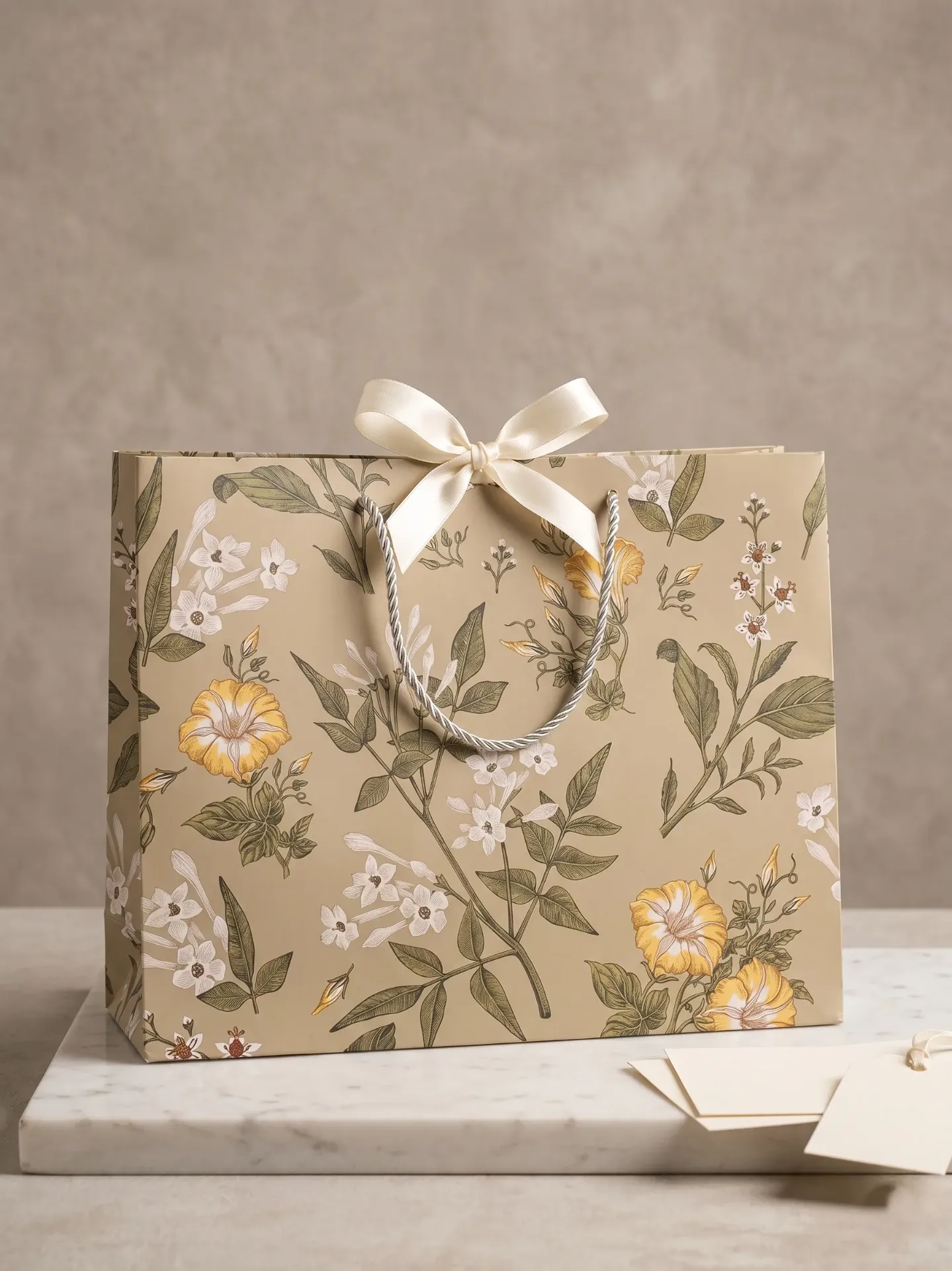 Gift Bags With Ribbon (Medium) (6 pcs)