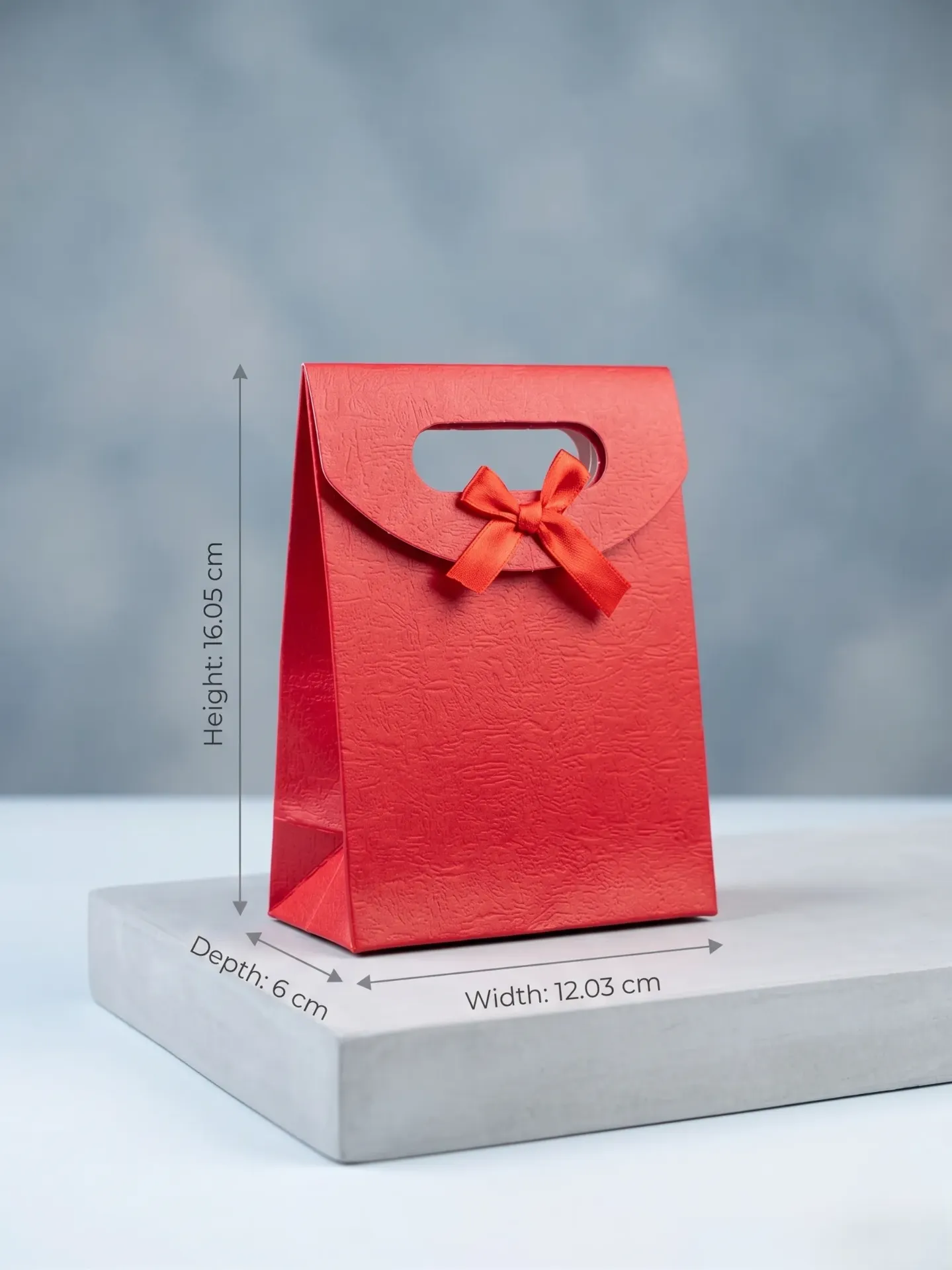 Gift Bag Velcro (Small) (Red, 12 pcs)