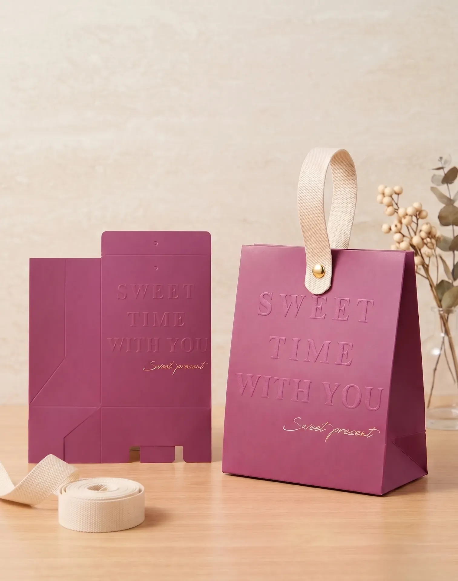 Gift Box Leather Handle (copy) (S, 25 pcs)