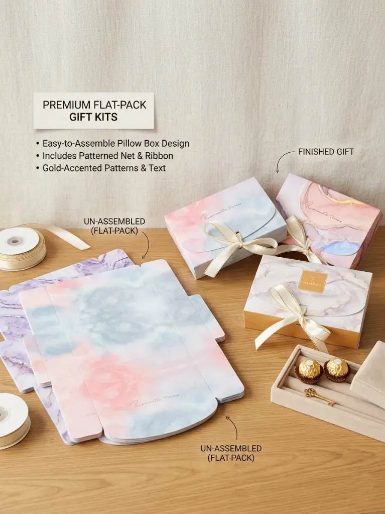 Gift Box Big With Ribbon (copy) (design (1), 20 pcs)