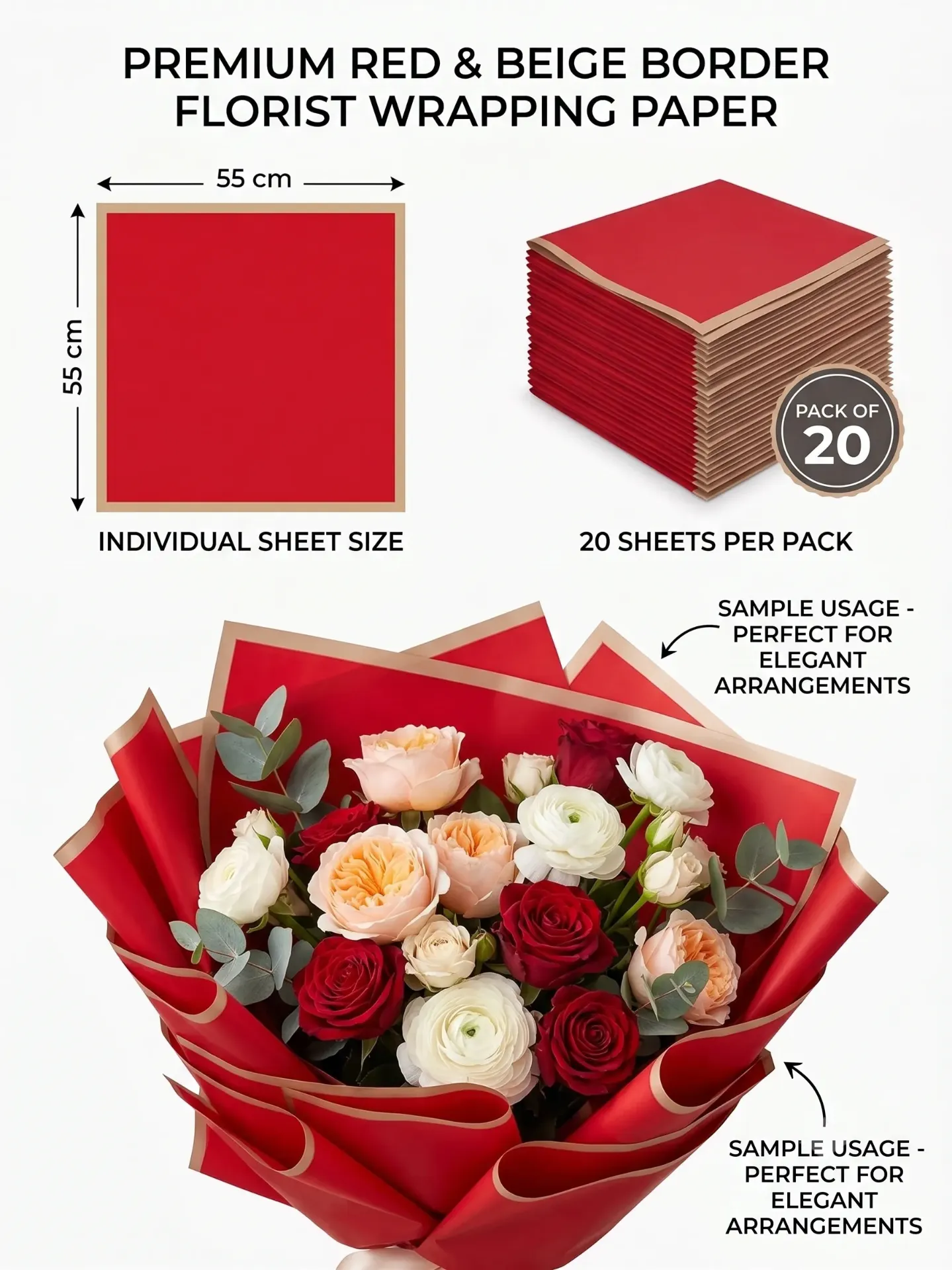 Bouquet Paper Golden Border (copy)