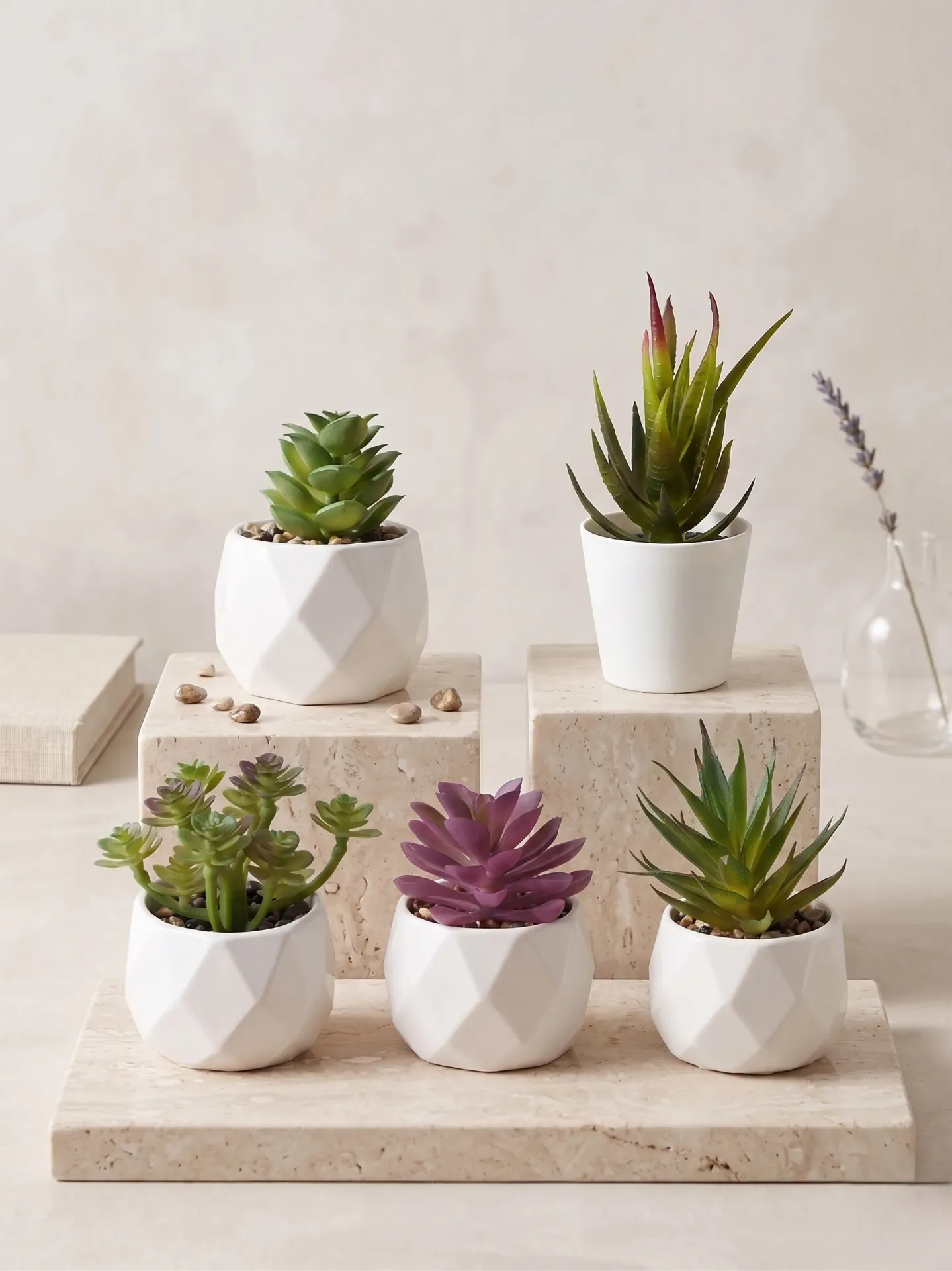 Mini Succulent Artificial pot (Mix Design) (4 pcs)