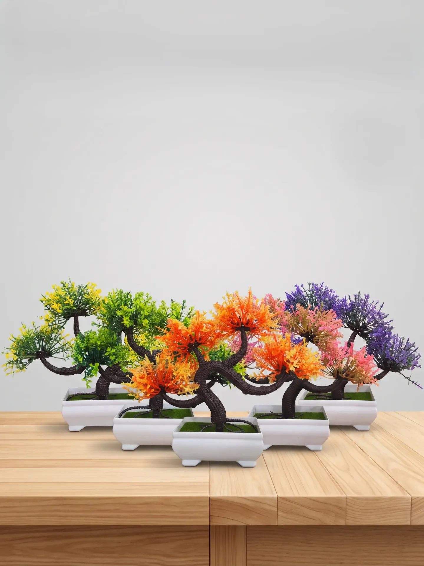 Artificial Bonsai Potted Plant (Mix Color)