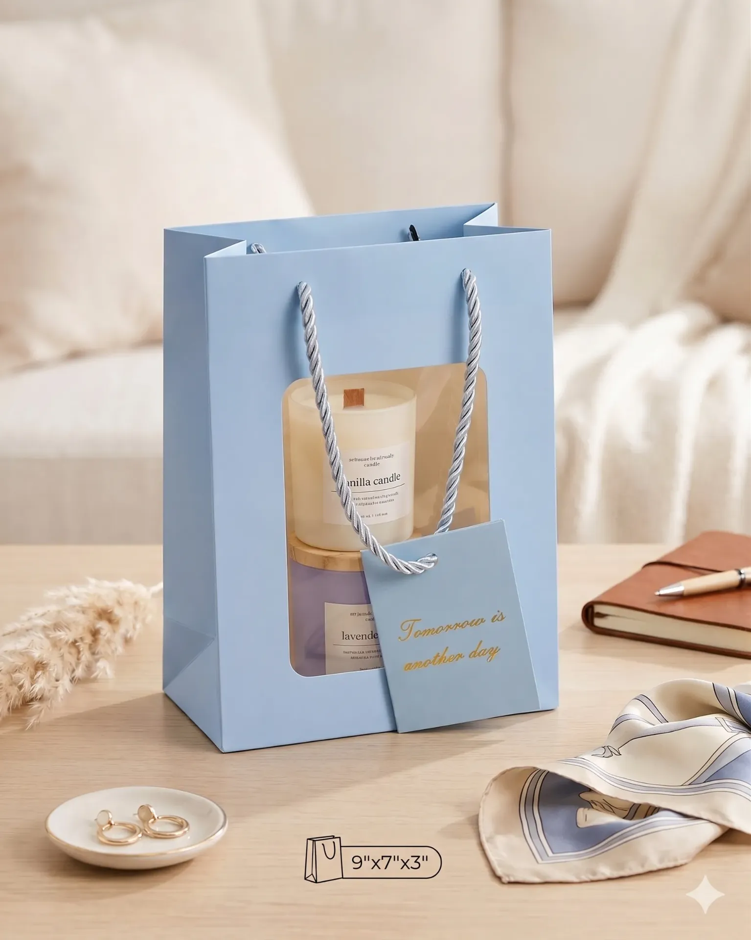 [WKGIFTBAGWINDOW S RED] Gift Bag Window (Red, S)