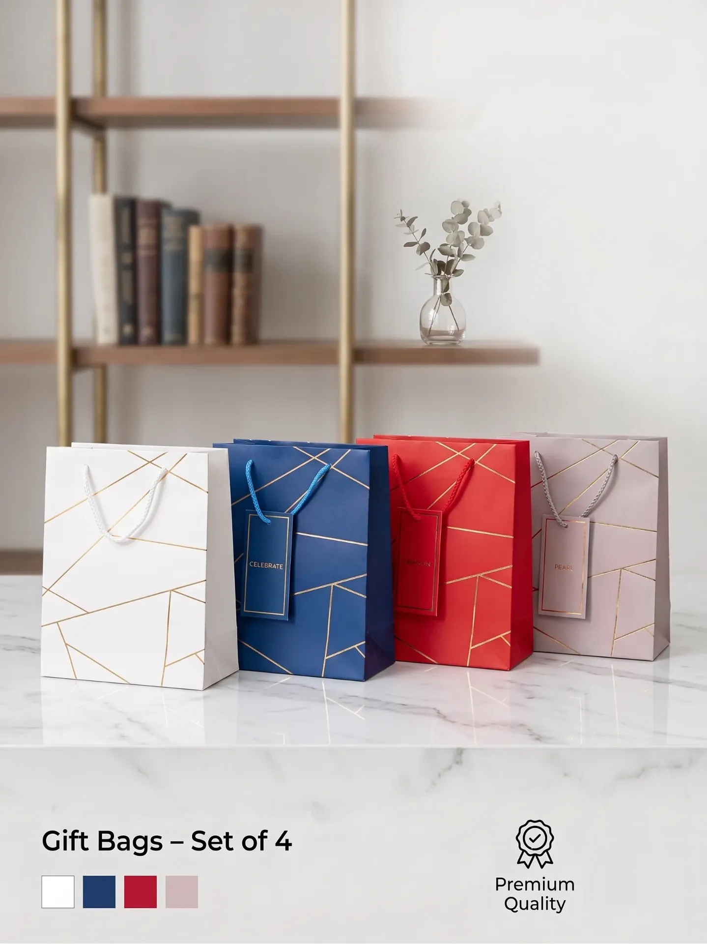 Gift Bag ( 4 colours mix pack - 3552) (Medium)